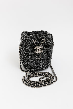 Tweed Mini Bucket Bag