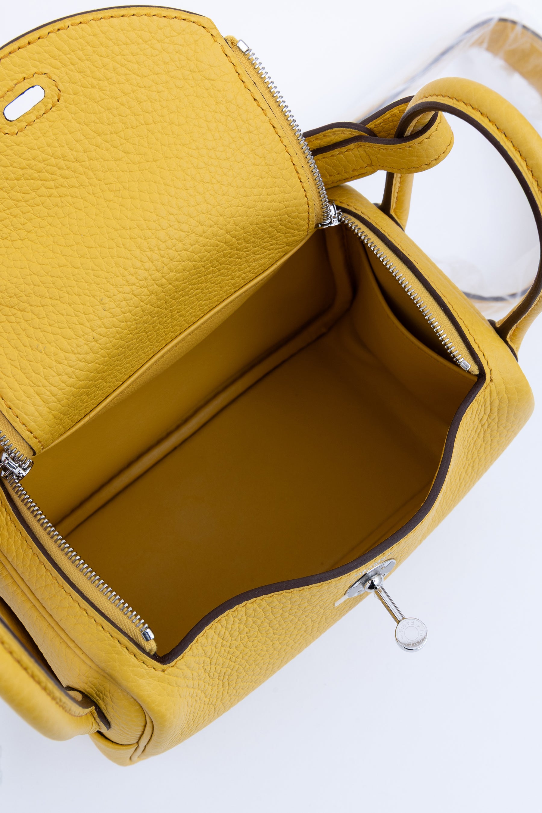 Jaune Ambre Clemence Mini Lindy Bag