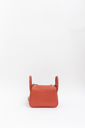 Sanguine Swift Leather Mini Lindy Bag