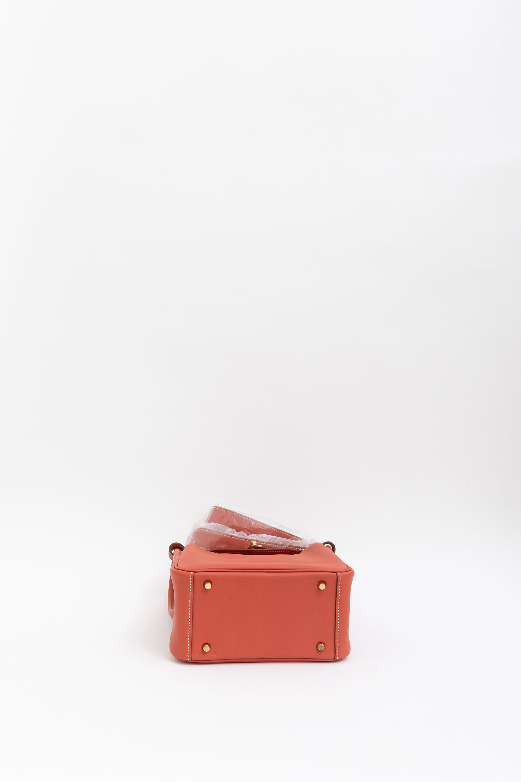 Sanguine Swift Leather Mini Lindy Bag