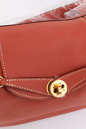 Sanguine Swift Leather Mini Lindy Bag