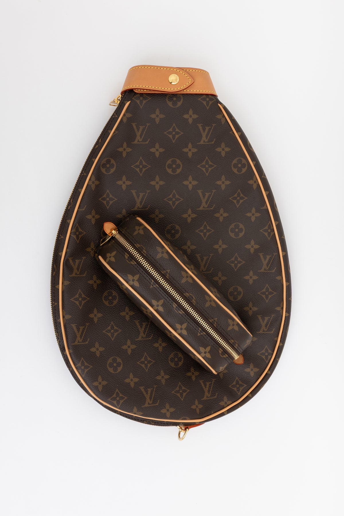 Suzanne Monogram Racket Pouch