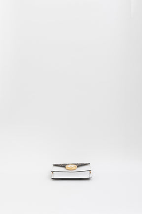 Fendi White and Leather Zucca FF Belt Bag