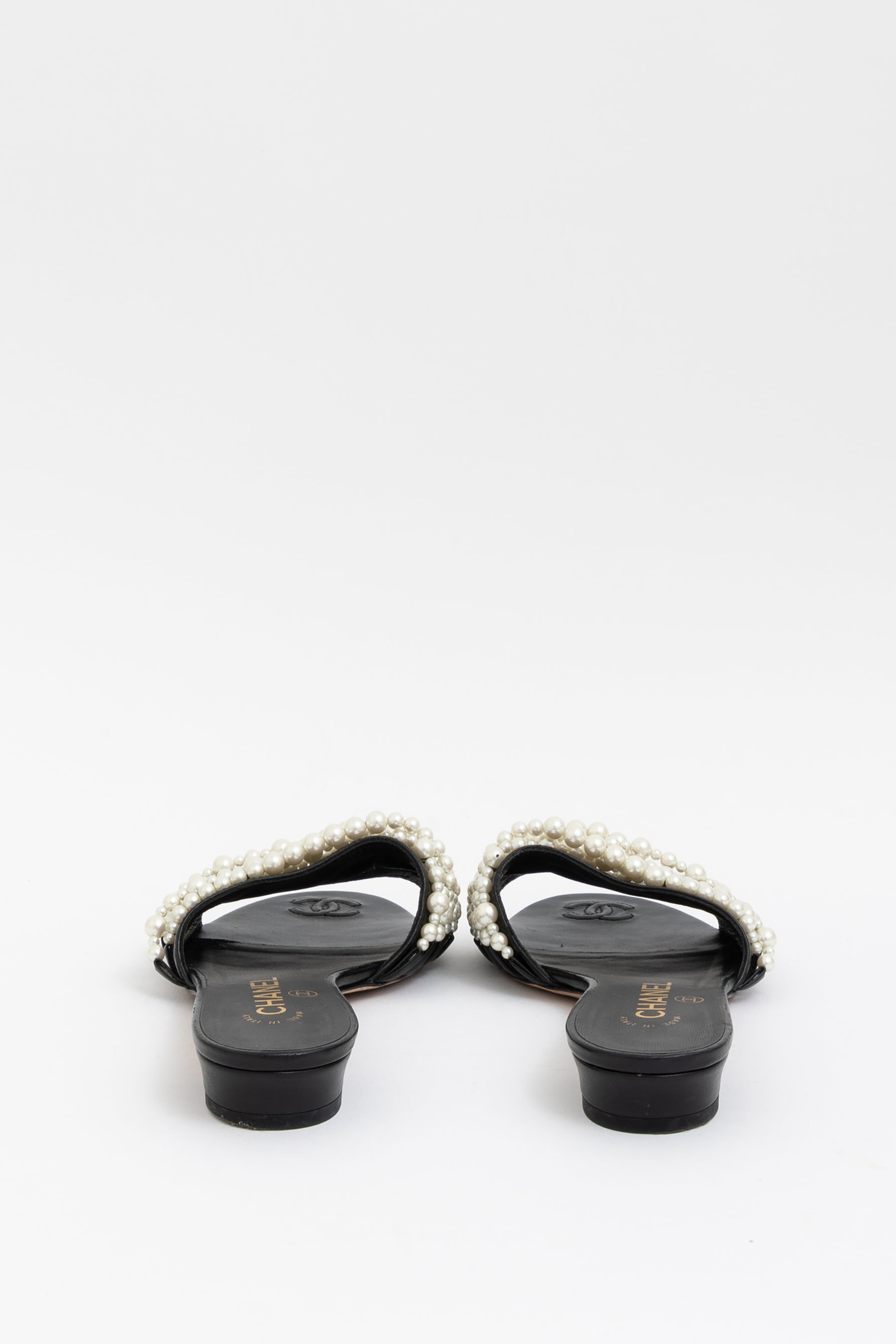 Pearl Heeled Slides