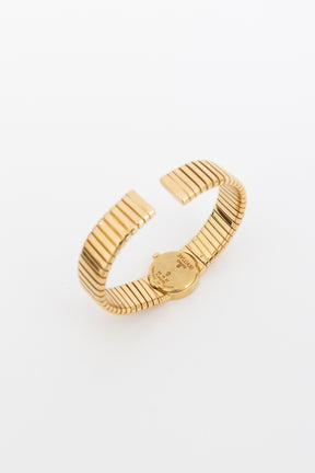 Tubogas 18k Yellow Gold Logo Watch