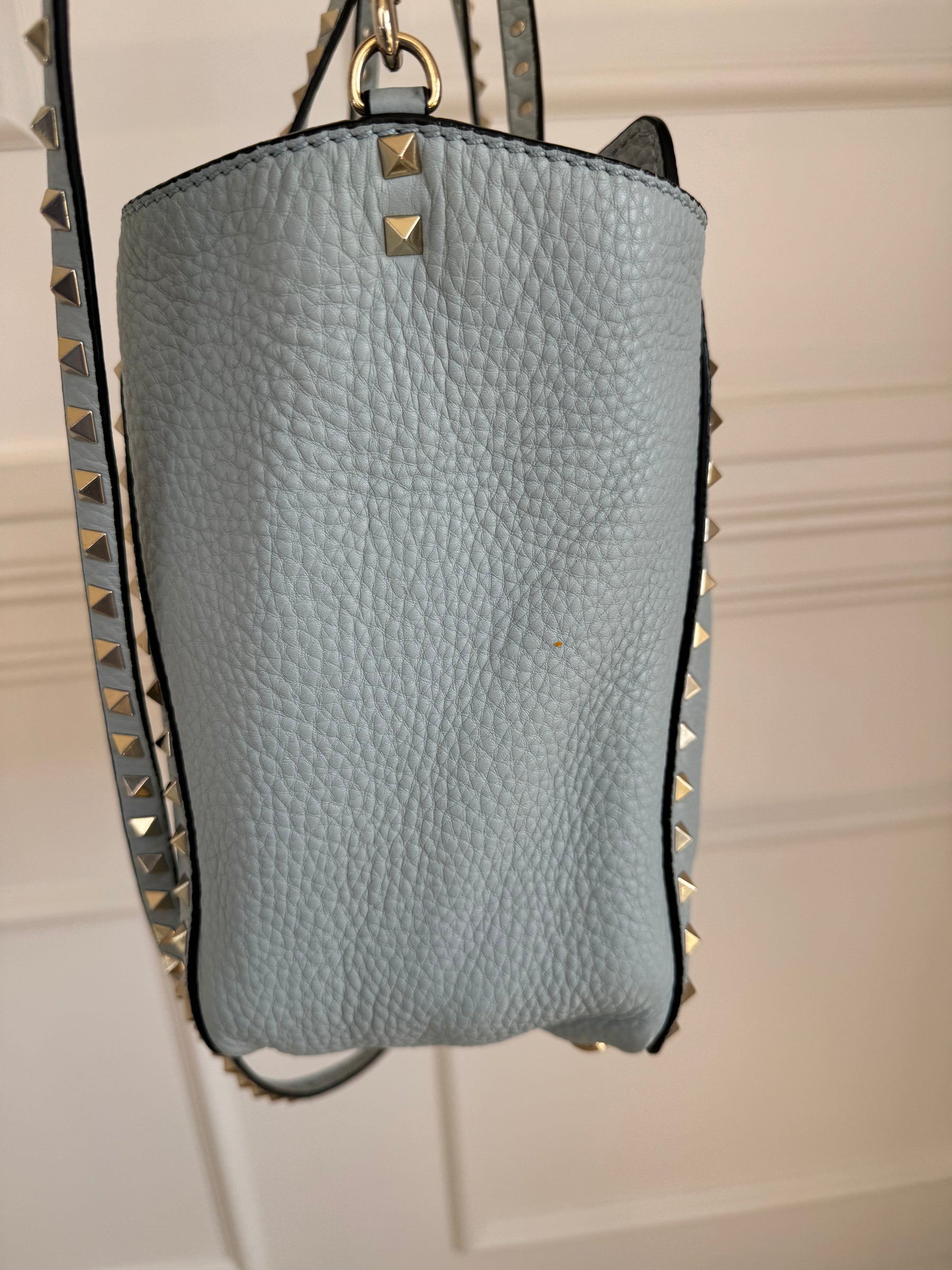 Valentino Light Blue Rockstud Tote