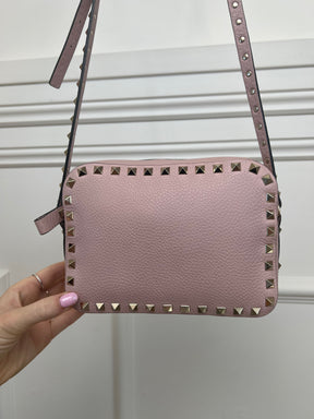 Valentino Rose Rockstud Camera Bag