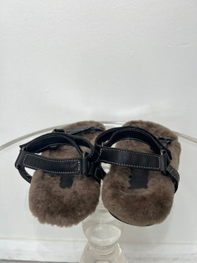 bassike Shearling Hiker Sandals, 37