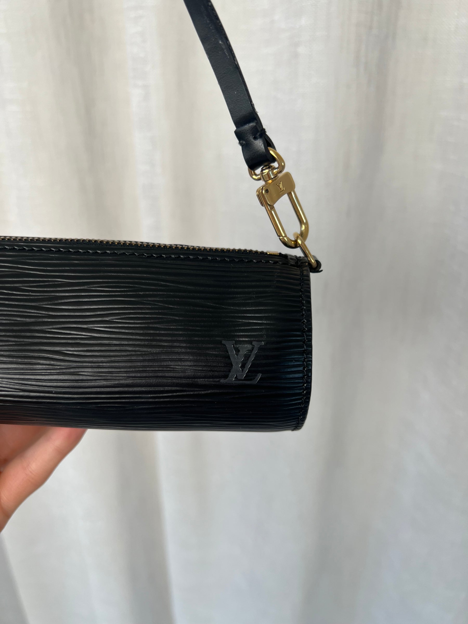 Louis Vuitton Black Epi Leather Mini Papillon Bag