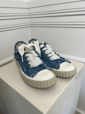 Zimmermann Denim And White Sneakers, 40