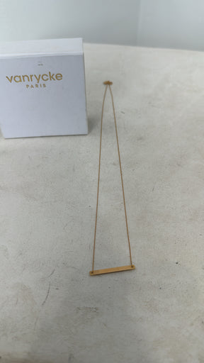 Vanrycke 18K 'Bonnie and Clyde' Bar Necklace