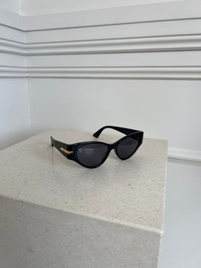 Bottega Veneta The Original 02 Cat Eye Sunglasses Black