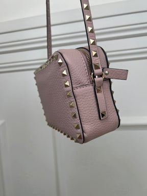 Valentino Rose Rockstud Camera Bag