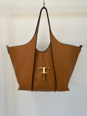 Tods Timeless Leather Shopping Bag