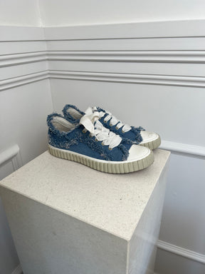 Zimmermann Denim And White Sneakers, 40