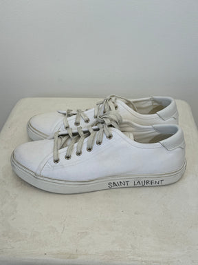 Saint Laurent Canvas Logo Trainer, 39