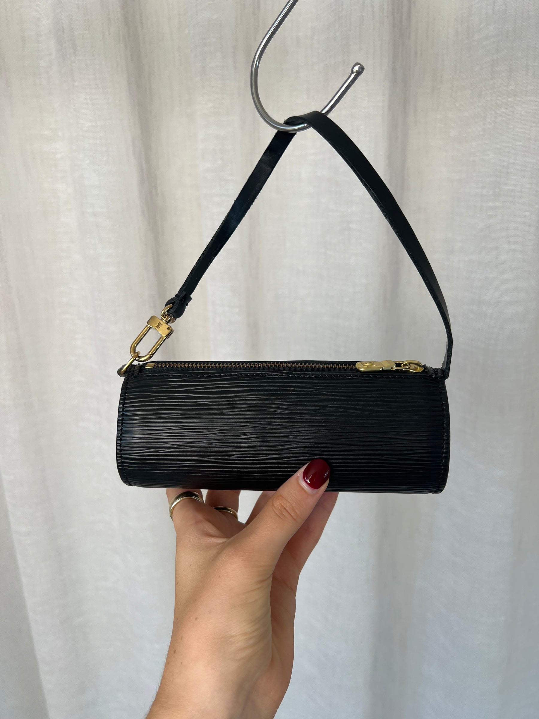 Louis Vuitton Black Epi Leather Mini Papillon Bag