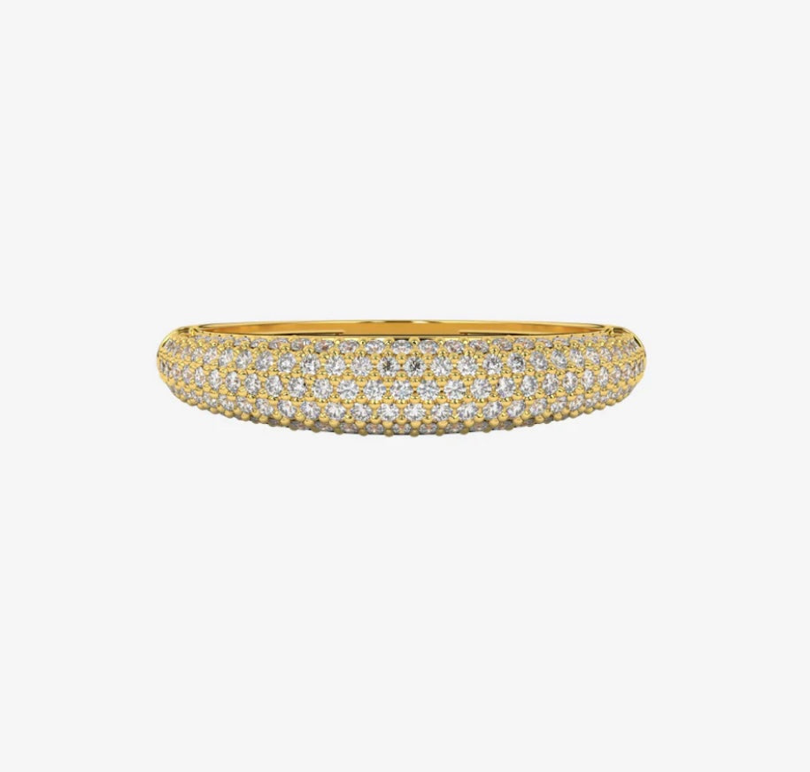 Goldie Paris Yellow Gold Nilly Ring with Diamonds