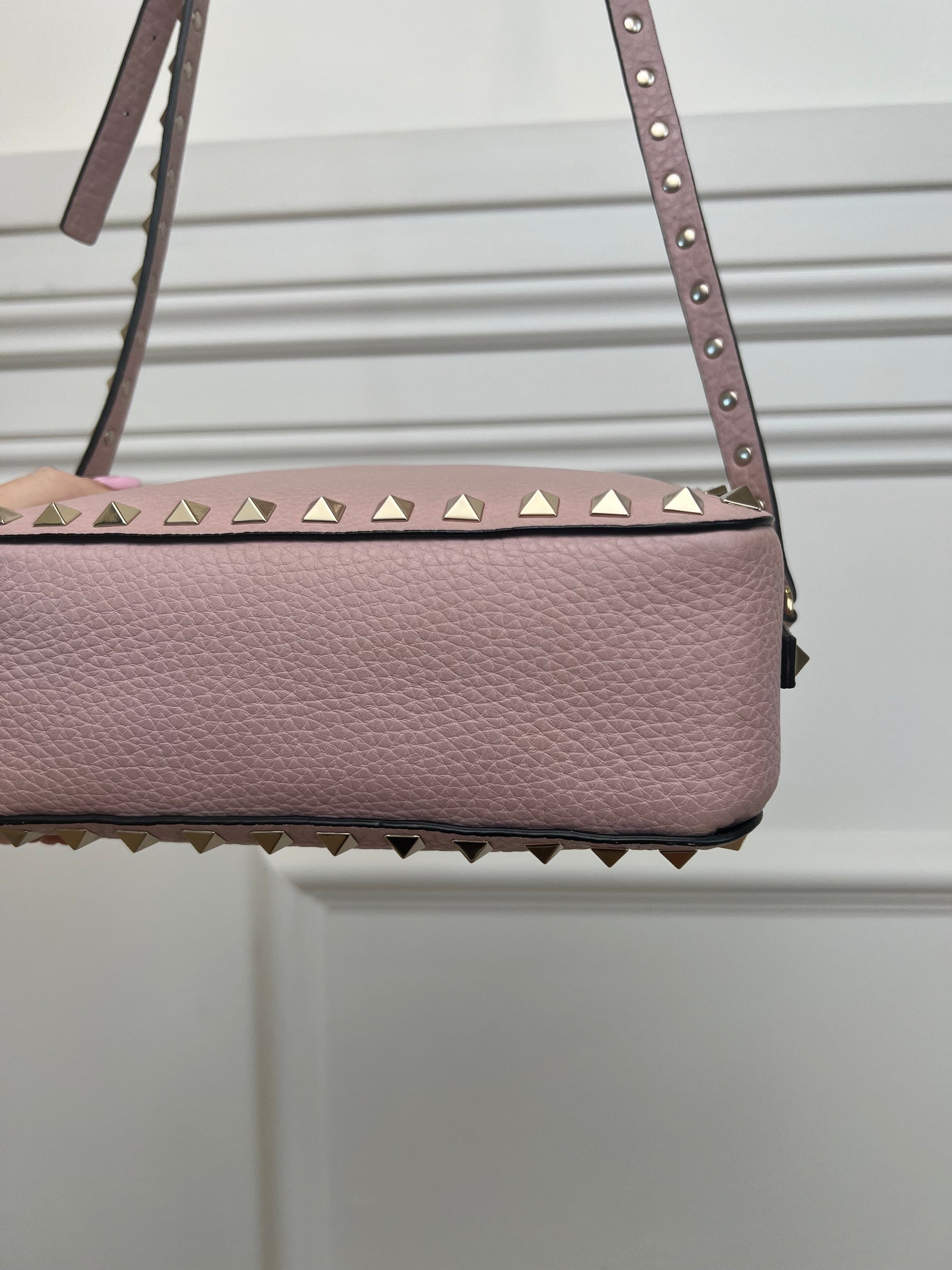 Valentino Rose Rockstud Camera Bag