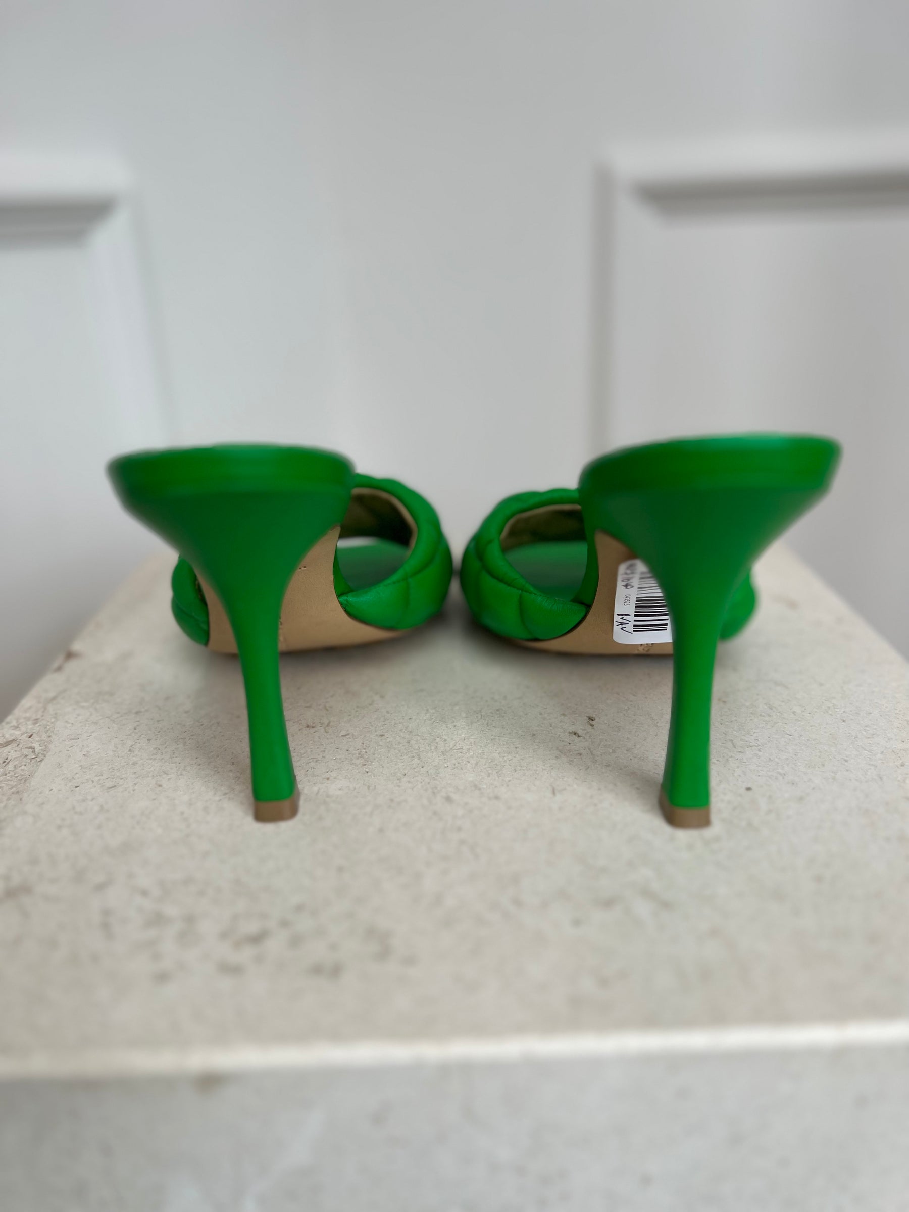 Bottega Veneta Padded Mule Parakeet Green, 38