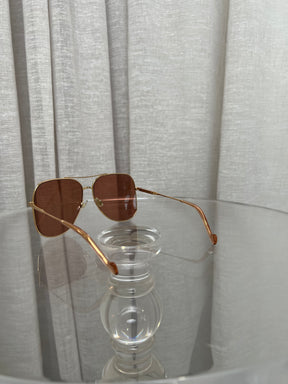 Zimmermann Oversized Rose Lens Aviator Sunglasses