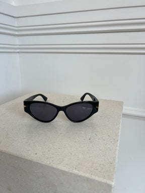 Bottega Veneta The Original 02 Cat Eye Sunglasses Black