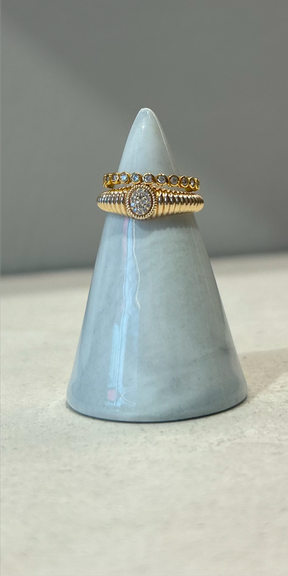 Goldie Paris Rachel Vintage Fluted Ring