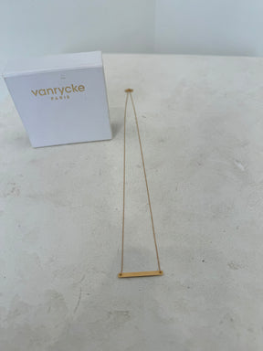 Vanrycke 18K 'Bonnie and Clyde' Bar Necklace