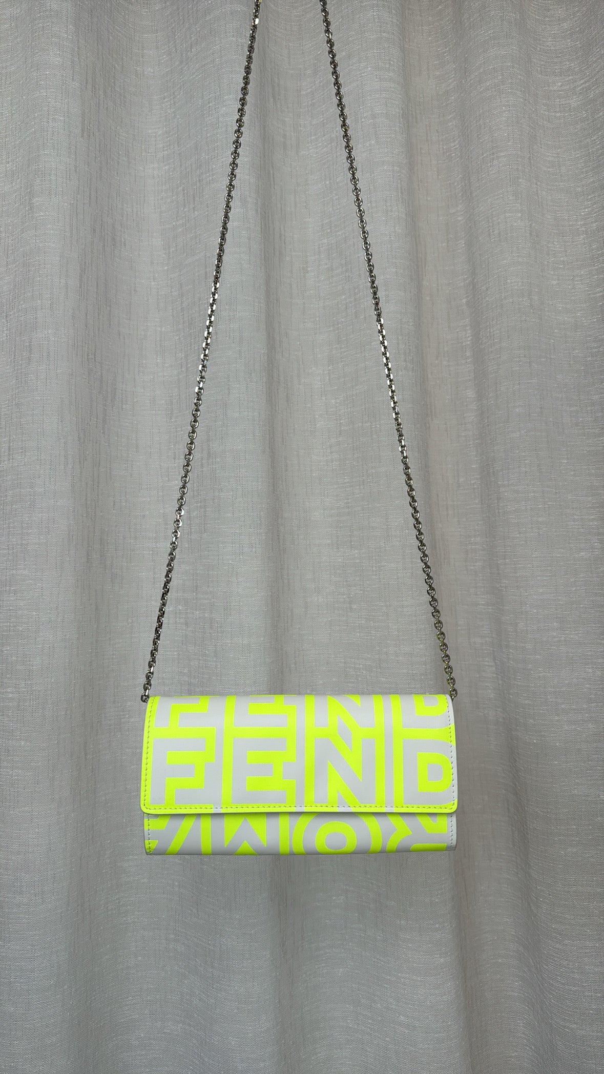 Fendi x Marc Jacobs Neon Fendi Roma Wallet On Chain