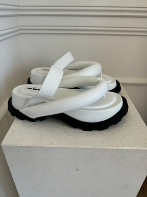 Jil Sander Chunky Thong Sandal White, 39