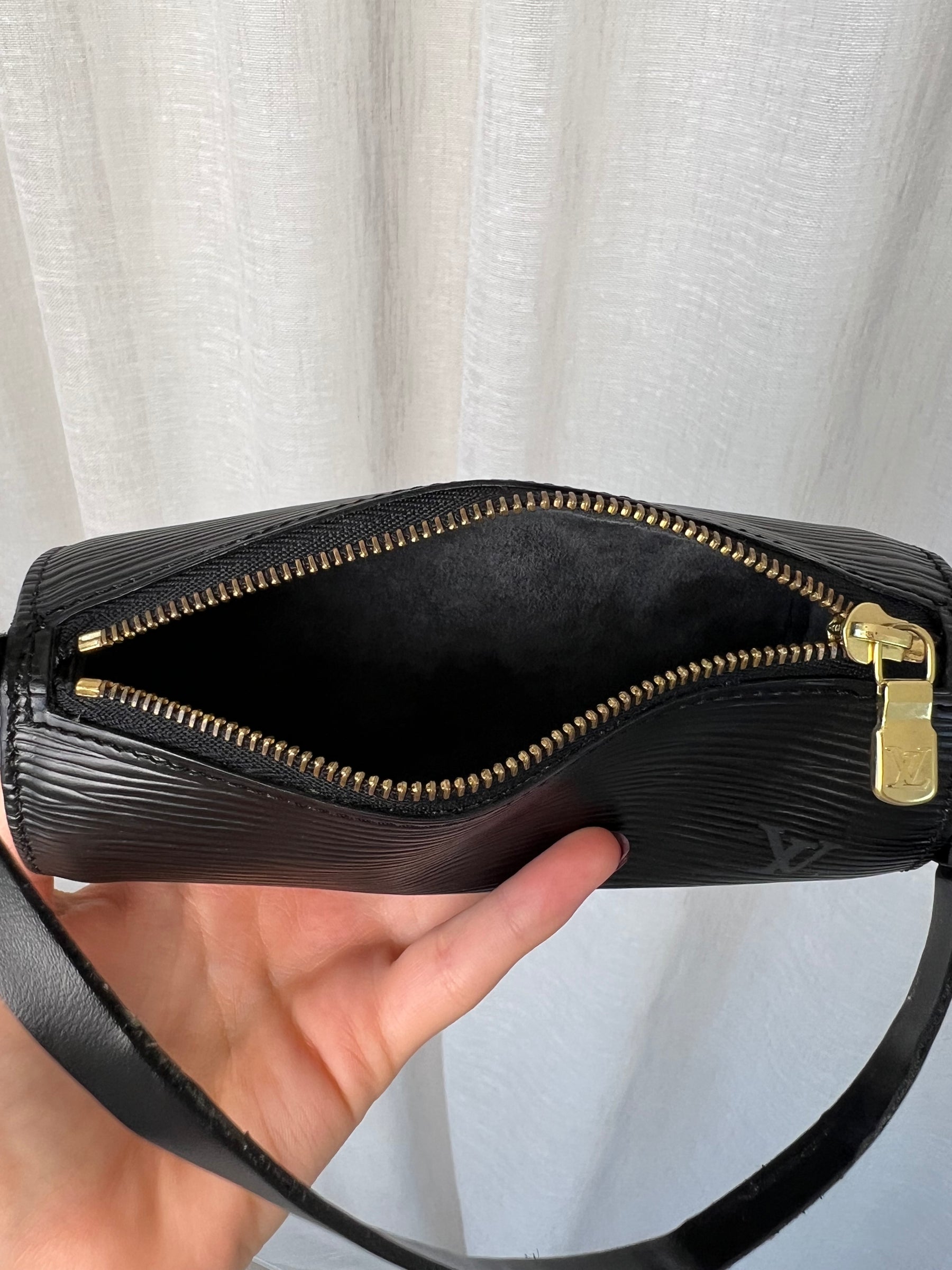 Louis Vuitton Black Epi Leather Mini Papillon Bag