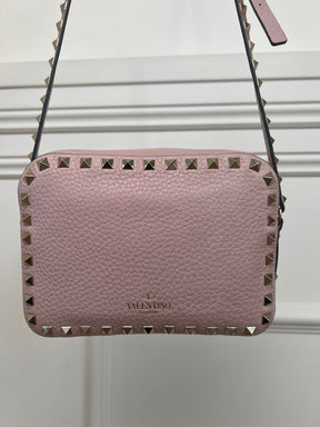 Valentino Rose Rockstud Camera Bag