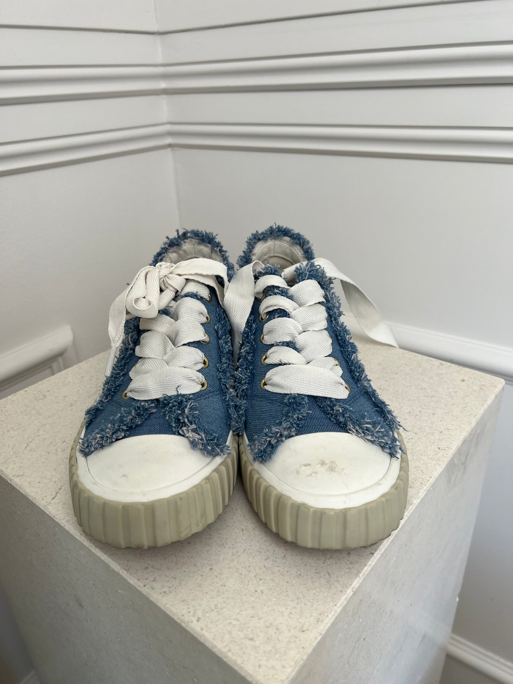 Zimmermann Denim And White Sneakers, 40