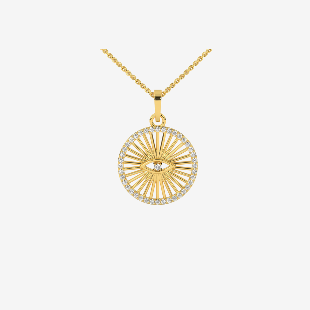 Goldie Paris Evil Eye Medallion Pendant