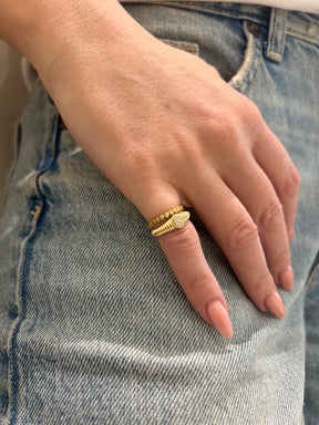 Goldie Paris Rachel Vintage Fluted Ring