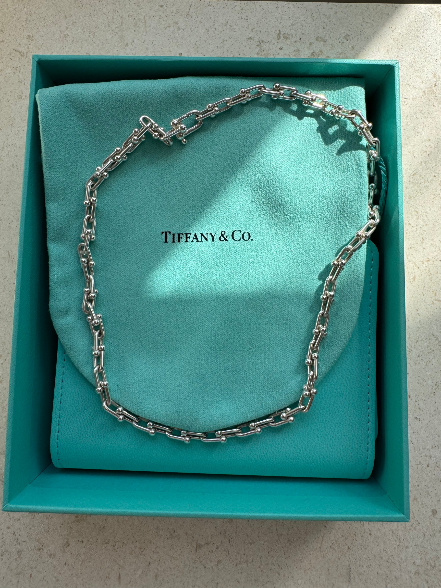 Tiffany & Co. Sterling Silver Small Link Necklace