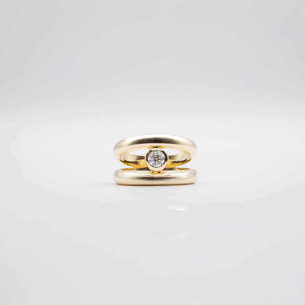 Goldie Paris Chunky Solitaire Ring