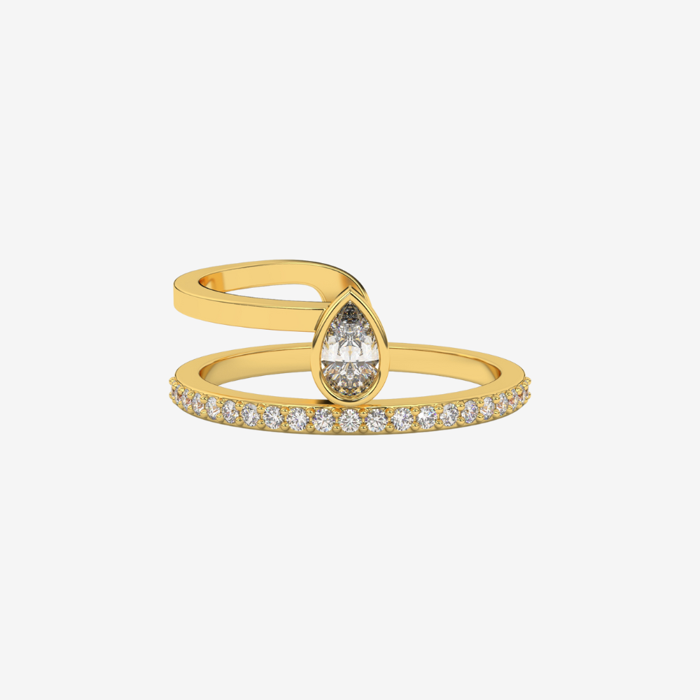 Goldie Paris Gold and Diamond 'Noa' Ring