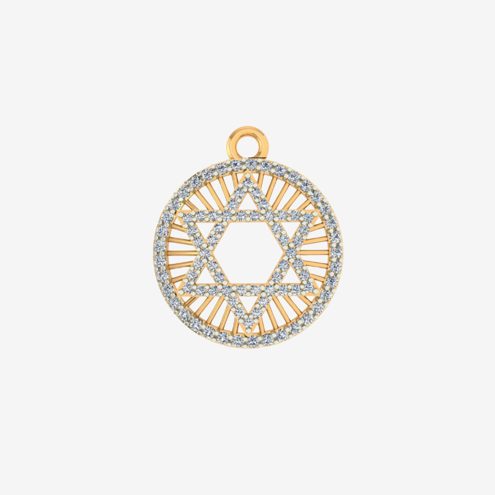 Goldie Paris Yellow Gold Norit Magen David Pendant