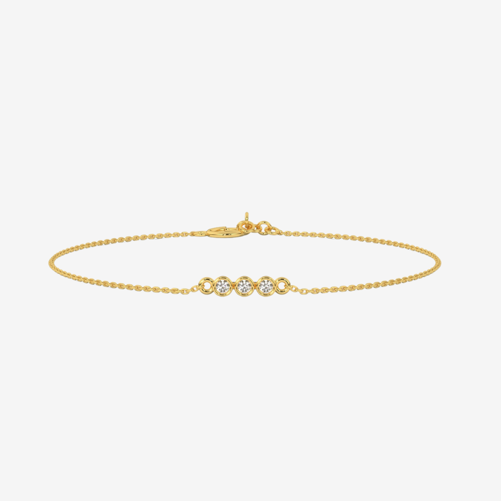 Goldie Paris 3 Bezel Diamond Bracelet