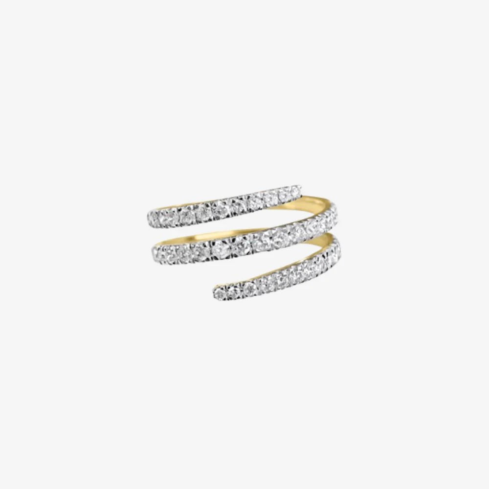 Goldie Paris Yellow Gold and Diamond Agam Ring